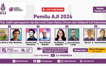 Panitia Pemilihan Umum Aliansi Jurnalis Independen (Pemilu AJI) resmi menetapkan empat pasangan calon Ketua Umum (Ketum) dan Sekretaris Jenderal (Sekjen) AJI Indonesia periode 2024-2027