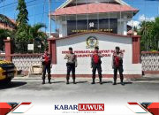 DPRD Kabupaten Banggai dijaga Satgas Preventif OMB Polres Banggai Jelang Penetapan Aleg DPRD
