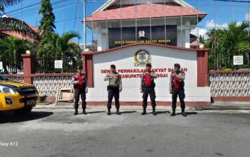 jelang Penetapan Aleg Kabupaten Terpilih, Polisi Intens Patroli ke Gedung DPRD Banggai
