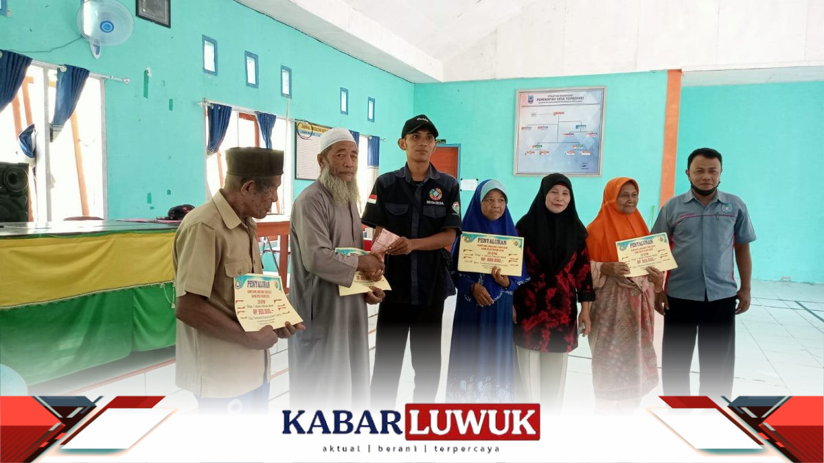 Pemerintah desa Tomboniki Kecamatan Liang Kabupaten Banggai Kepulauan(Bangkep) sulawesi tengah telah tuntas membagikan bantuan BLT DD Tahap Satu untuk Bulan Januari,Perbuari dan Maret 2024.