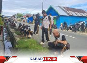 Jelang HUT Bhayangkara Polres Bangkep Gelar Bakti Sosial di Mesjid At Taqwa Desa Bongganan