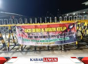 Serikat Pekerja Kemilau Bintang Morowali Gelar Aksi Unjuk Rasa di Depan PT Wanxiang Nickel Indonesia