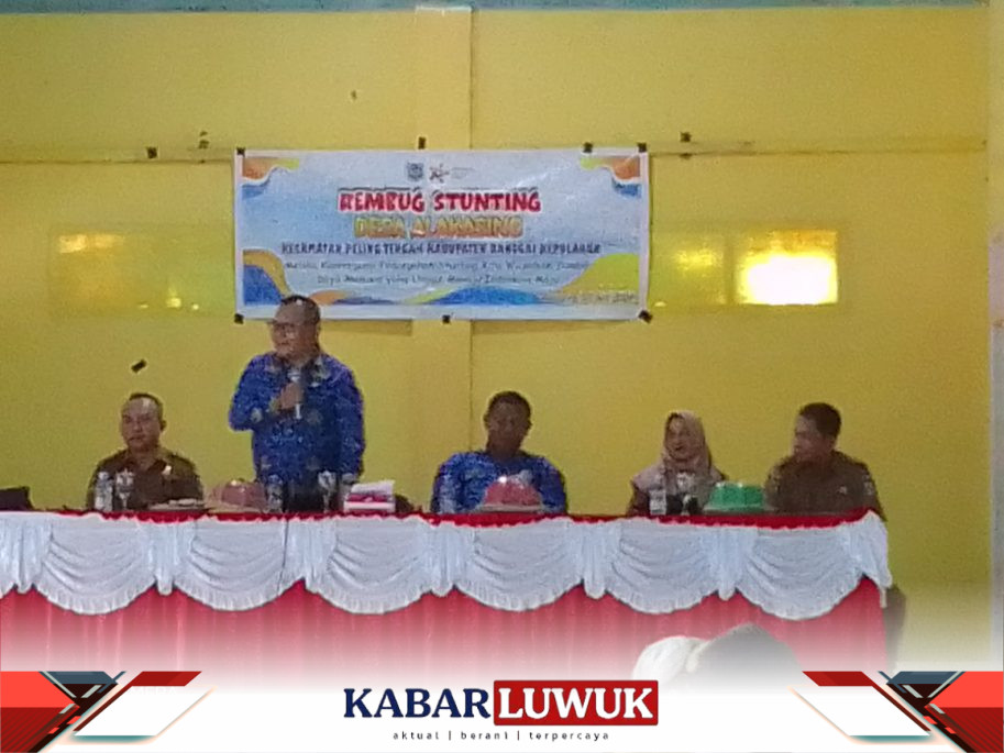 Pemdes Alakasing Gelar Sosialisasi Pencegahan Stunting, Pemerintah desa Alakasing Kecamatan Peling tengah kabupaten (Bangkep),