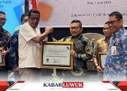 Nilai  82,79  Zona Hijau Kabupaten Banggai Raih Penghargaan Pelayanan Publik dari Ombudsman RI