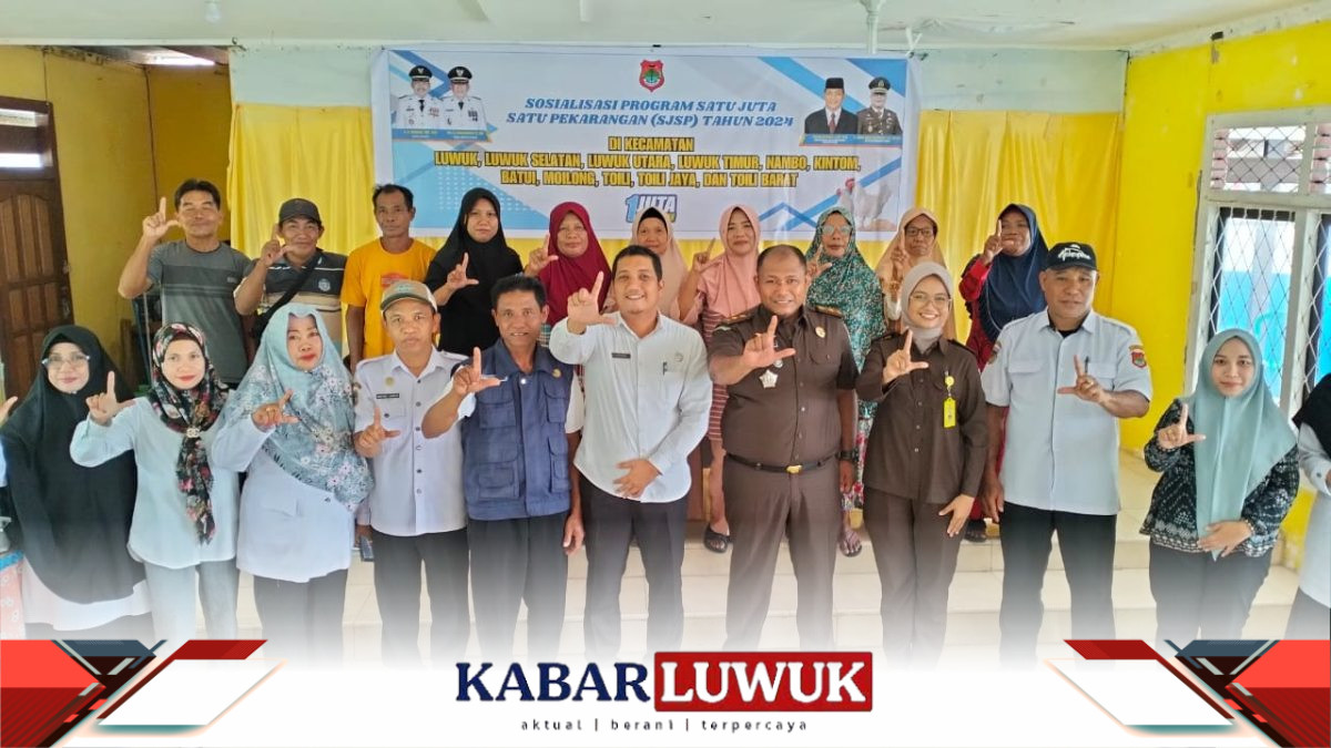 Guna Meningkatkan Ekonomi Kerakyatan Di Pedesaan, Dinas Peternakan dan Kesehatan Hewan Kabupaten Banggai gelar Sosialisasi Dan Bimbingan Teknis Program Satu Juta Satu Pekarangan