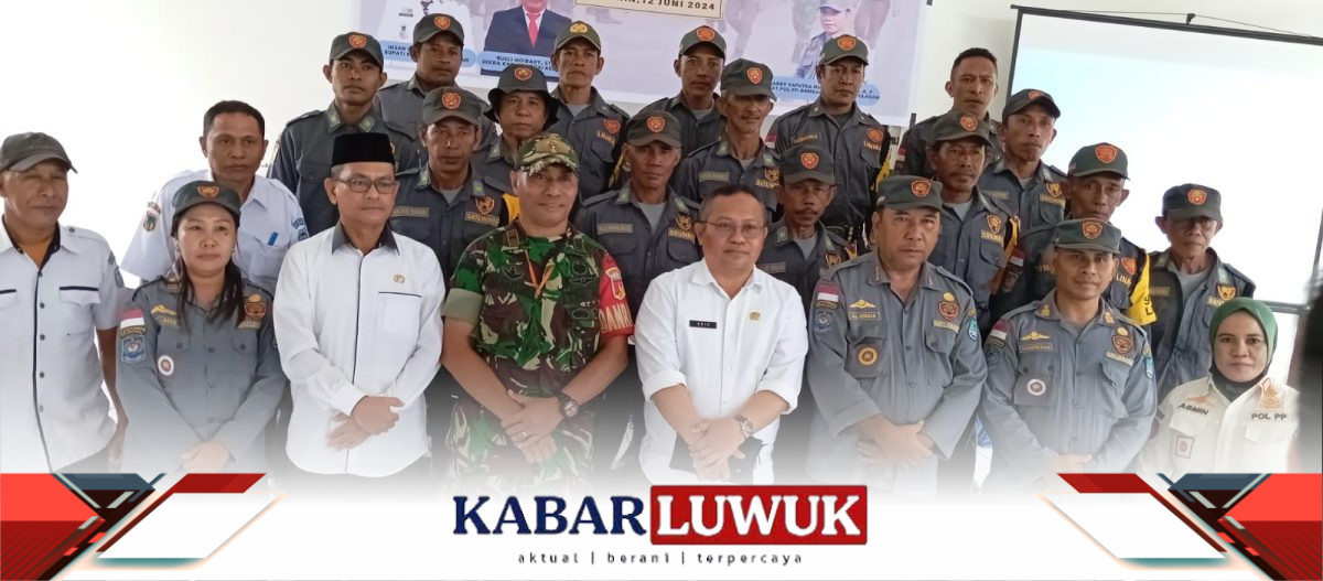 Pemda Bangkep Gelar Pengukuhan Anggota Satuan Perlindungan Masyarakat SATLINMAS