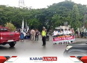 Polantas Banggai Amankan Aksi Solidaritas dan Penggalangan Dana untuk Palestina