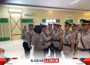 Kapolres Bangkep Pimpin Upacara Sertijab Pejabat Polres Baru