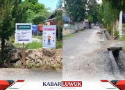 PUPR Kabupaten Banggai Fokus Rehabilitasi Drainase di Jalan Dahlia Kota Luwuk