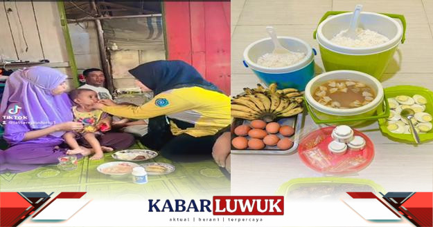 Jum’at Berkah TP PKK Dan Kader Posyandu Desa Saiyong Berikan Makanan Tambahan Balita Dan Lansia