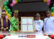 HUT Kab. Banggai Ke-64, Kemenkumham Sulteng Serahkan 30 Sertifikat Hak Cipta Ke Pemda Banggai