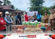 Banjir Sinorang, JOB Tomori Salurkan Bantuan