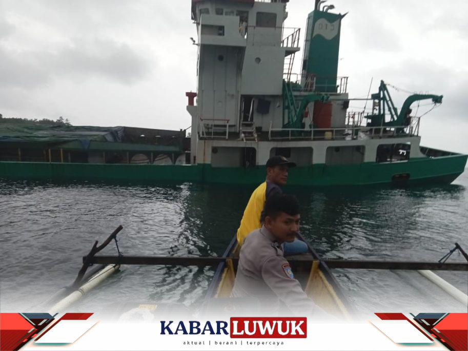 Polisi Datangi TKP Kapal Karam di Perairan Manto Banggai