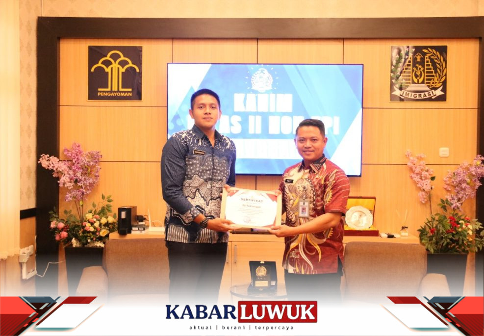 Pelepasan Taruna Politeknik Imigrasi pada Latihan Kerja Bhumi Pura di Kantor Imigrasi Banggai