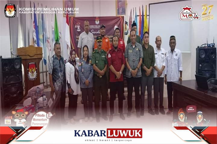 KPU Bangkep Gelar Sosilisasi Penyusunan Visi Dan Misi Program Bakal Calon Bupati Dan Wakil Bupati Pada Pilkada 2024.