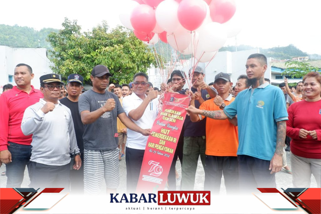 Lapas Luwuk Gelar Pembukaan Pekan Olahraga dan Seni Semarakan HUT Kemerdekaan RI dan Hari Pengayoman Ke-79