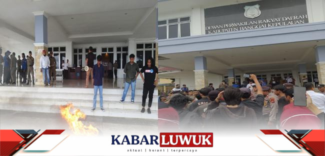 Mahasiswa Banggai Tolak Tambang Batu Gamping