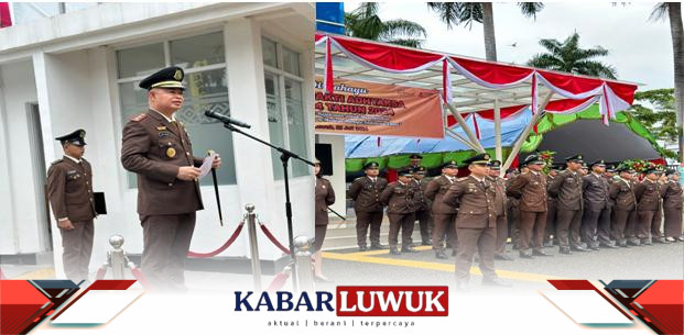 Kajari Banggai Jadi Inspektur Upacara HBA ke 64, Anton Rahmanto,sH MH