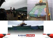 Polsek Lamala Bersama Syahbandar Luwuk Cek Kapal Terdampar di Sirom