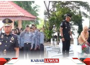 Imigrasi Banggai Melaksanakan Upacara Tabur Bunga dan ziarah di Taman Makam Pahlawan Tanjung Tuwis