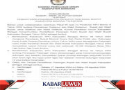 KPU Banggai Umumkan Pendaftaran Calon Bupati dan Wakil Bupati 2024