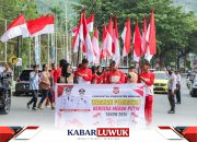 5.000 Bendera Merah Putih Berkibar di Kabupaten Banggai