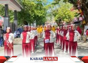 Tim Gerak Jalan Dinas PUPR Banggai Meriahkan HUT RI ke-79