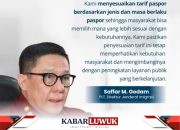 Penyesuaian Tarif Paspor Berdasarkan PP Nomor 45 Tahun 2024,  Imigrasi Banggai Siap Berikan Layanan Berkualitas