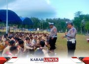 Satlantas Polres Banggai Bekali Pramuka Pentingnya Tertib Berlalu Lintas di Kemah Prestasi III