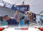 Penumpang Melebihi Kapasitas, Polisi Tertibkan Pemudik di Pelabuhan Rakyat Luwuk