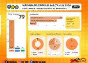Kantor Pencarian dan Pertolongan Palu Lakukan 79 Operasi SAR di Tahun 2024