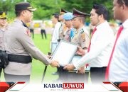 Berprestasi, Kapolres Banggai Beri Penghargaan 10 Personil