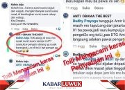 Pasca Putusan MK, Propaganda Fitnah Menyerang Paslon Sulianti dan Bali Mang di Wilayah Toili