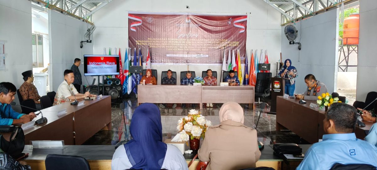 KPU Banggai Gelar Sosialisasi Pemungutan Suara Ulang Pasca Putusan MK