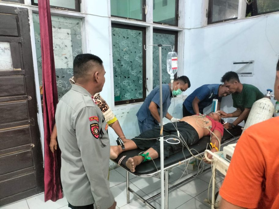 Pelajar Tabrak Petani di Moilong Akibatkan Luka Berat