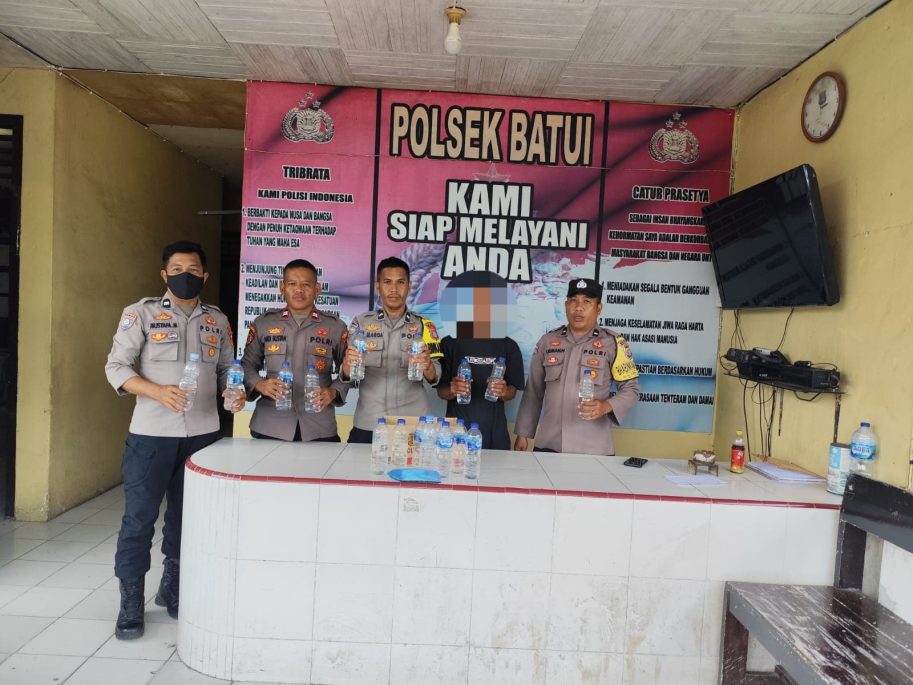 Polsek Batui Sita Cap Tikus Siap Edar