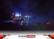 Polisi Datangi TKP Kebakaran Warung Makan di Batui Banggai