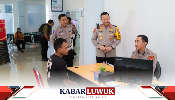 Kapolres Banggai Pantau Pelayanan SIM Satlantas