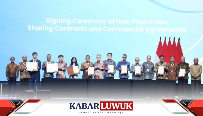 Konsorsium PHE, Petronas, dan SK Earthon Tandatangani Kontrak PSC Wilayah Kerja Binaiya