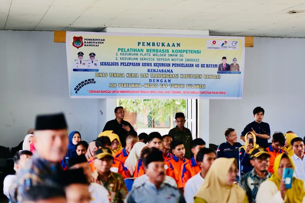 Kerjasama Pemda Banggai dan JOB Tomori Gelar Pelatihan dan Sertifikasi Kompetensi Tenaga Kerja Berbasis Vokasi Kejuruan