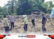 Cegah Karhutla, Polsek Nuhon Sambangi Warga Saat Buka Lahan di Kebun