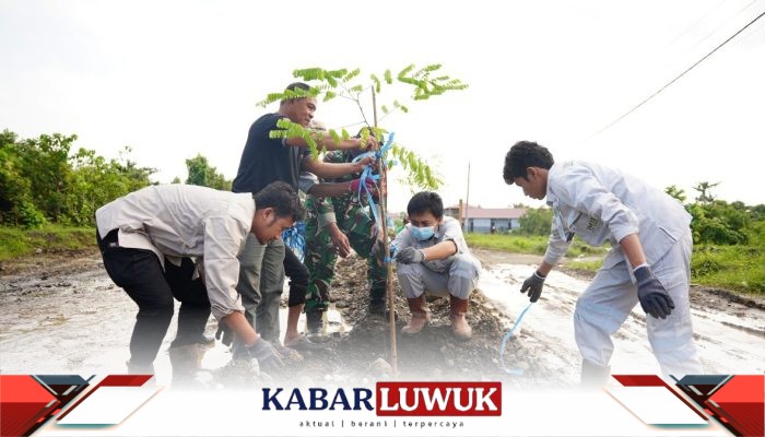 PT IMIP Dukung Program Penghijauan Pemerintah Desa Bahodopi