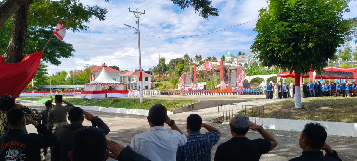 Bupati Banggai Pimpin Upacara Peringatan HUT ke-80 RI di Bukit Halimun
