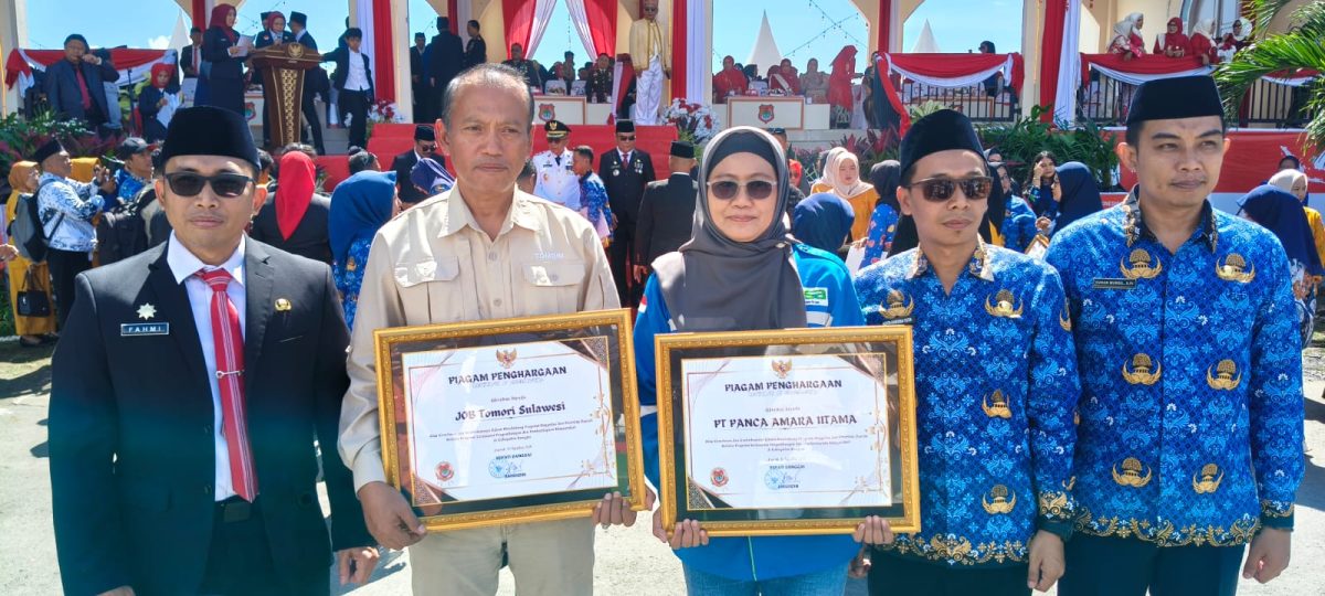 JOB Tomori Raih Penghargaan Bupati Banggai Berkat Dukungan Program Unggulan Daerah