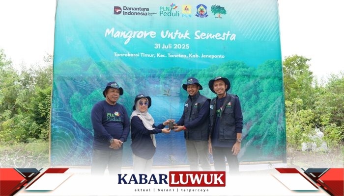 Mangrove untuk Semesta: PLN UIP Sulawesi Hijaukan Jeneponto Melalui Penanaman 7.000 Bibit Mangrove di Hamparan Pesisir Tamalatea