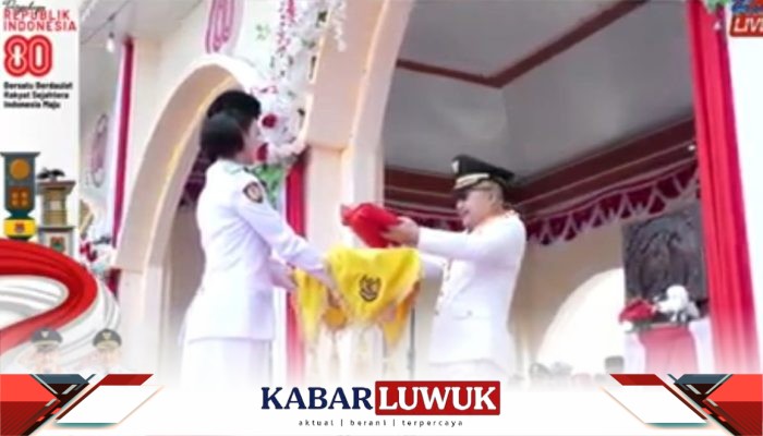 Bupati Banggai Pimpin Upacara Peringatan HUT ke-80 RI di Bukit Halimun