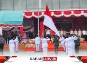 Hujan tak Padamkan Gelora HUT ke-80 RI di PT IMIP