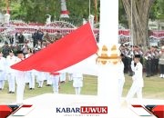 Upacara Penurunan Bendera HUT ke-80 Republik Indonesia di Sulteng Berlangsung Khidmat