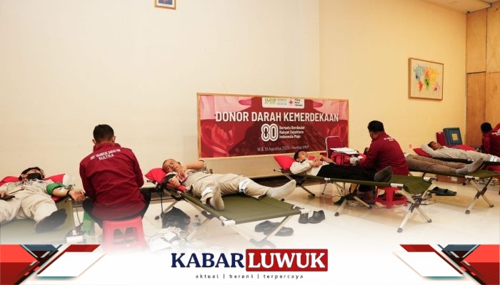 Transfusi Kebaikan, IMIP Gelar Donor Darah Meriahkan HUT RI