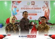 Kejari Banggai Laut Gelar Donor Darah Peringati Hari Bhakti Adhyaksa ke-80